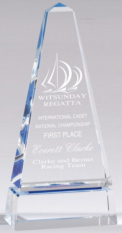 CRYSTAL MONOLITH with CLEAR BASE