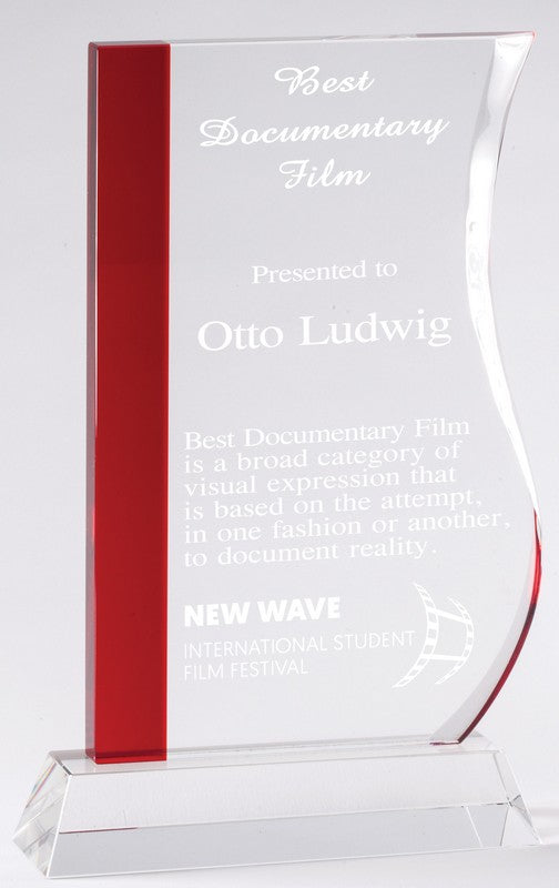 RED WAVE - GLASS AWARD