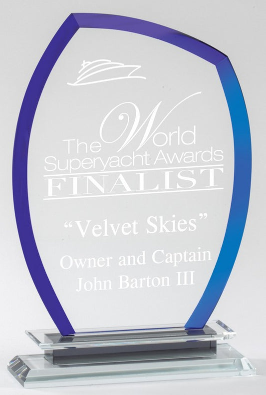 Cool Blue Series - Slanted Edge