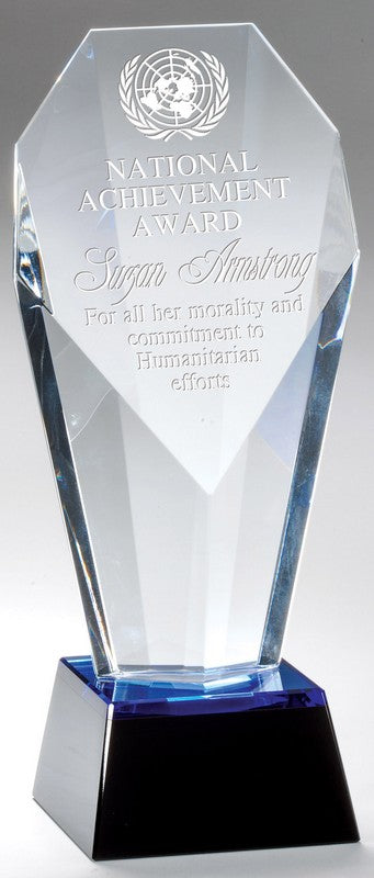 SPOTLIGHT CRYSTAL AWARD - BLUE