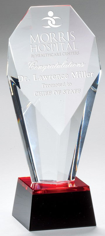 SPOTLIGHT CRYSTAL AWARD - RED