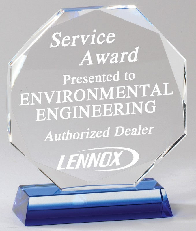 Optical Crystal - 4.75" Octagon