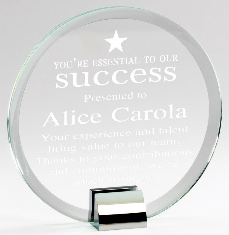 CIRCLE CRYSTAL/CHROME AWARD