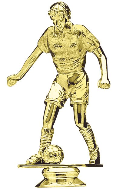 Soccer Figure with Marble Base