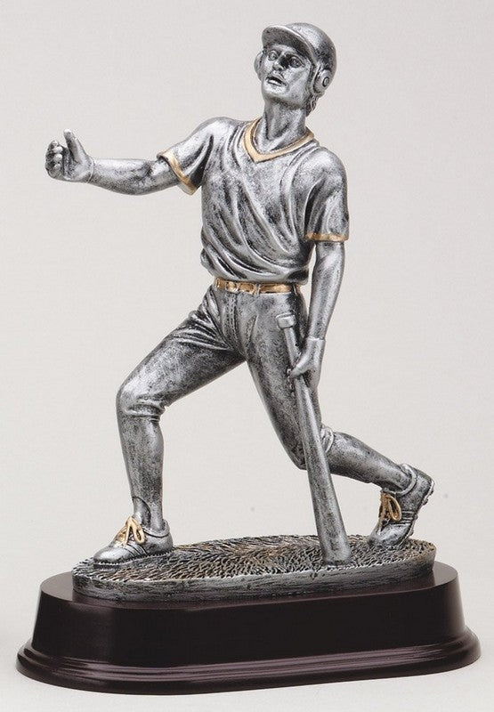 Baseball Bat Down Resin Statue