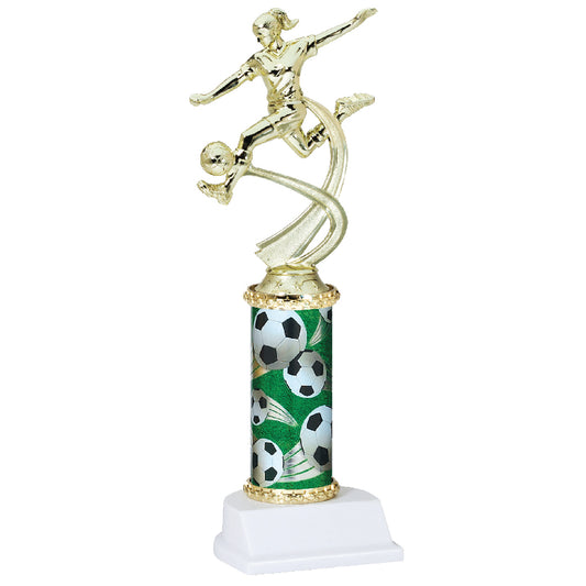 Soccer Ball Column Trophy - Female