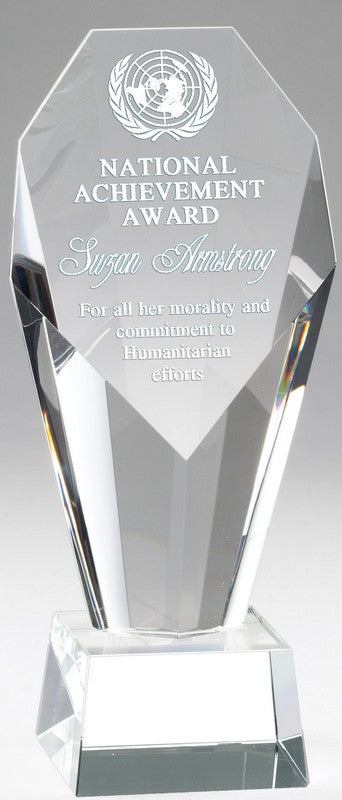 Slant Face Crystal Award