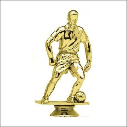 Soccer Forward Figure with Marble Base