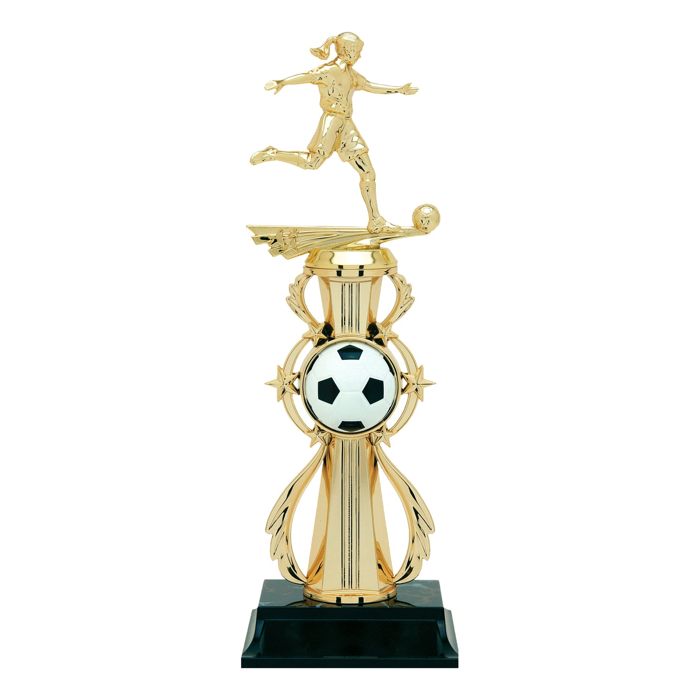 Color Sport Soccer Trophy - Female