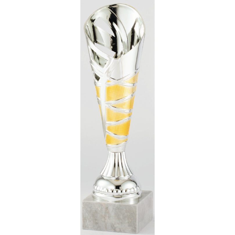 Silver and Yellow Cup