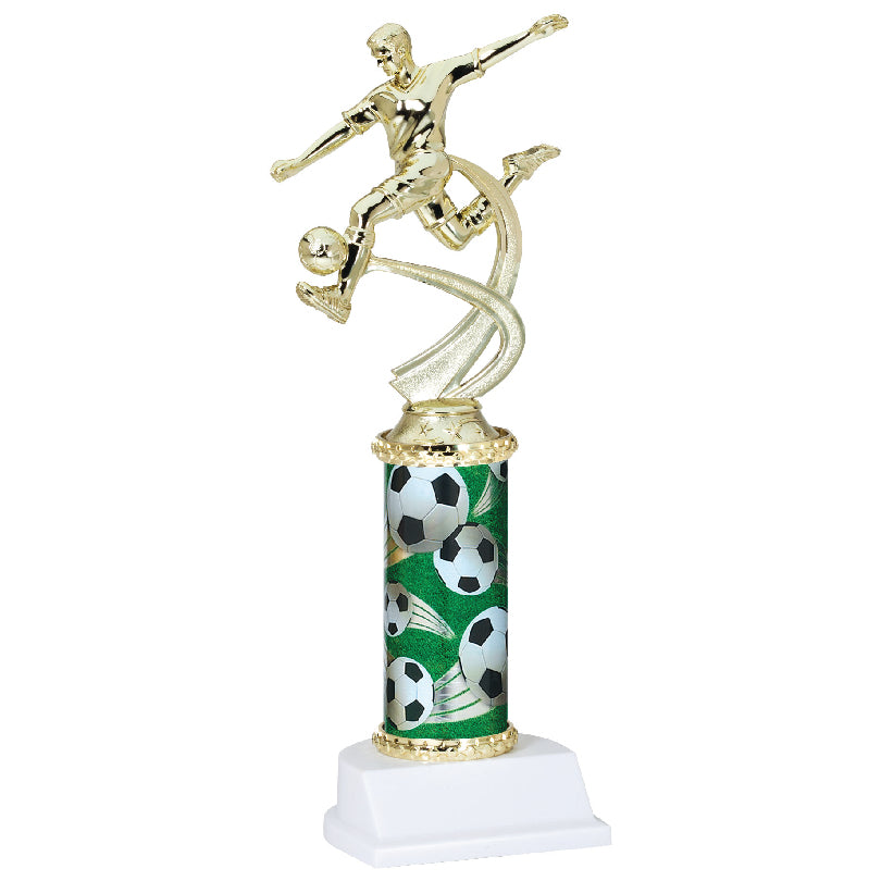 Soccer Ball Column Trophy - Male